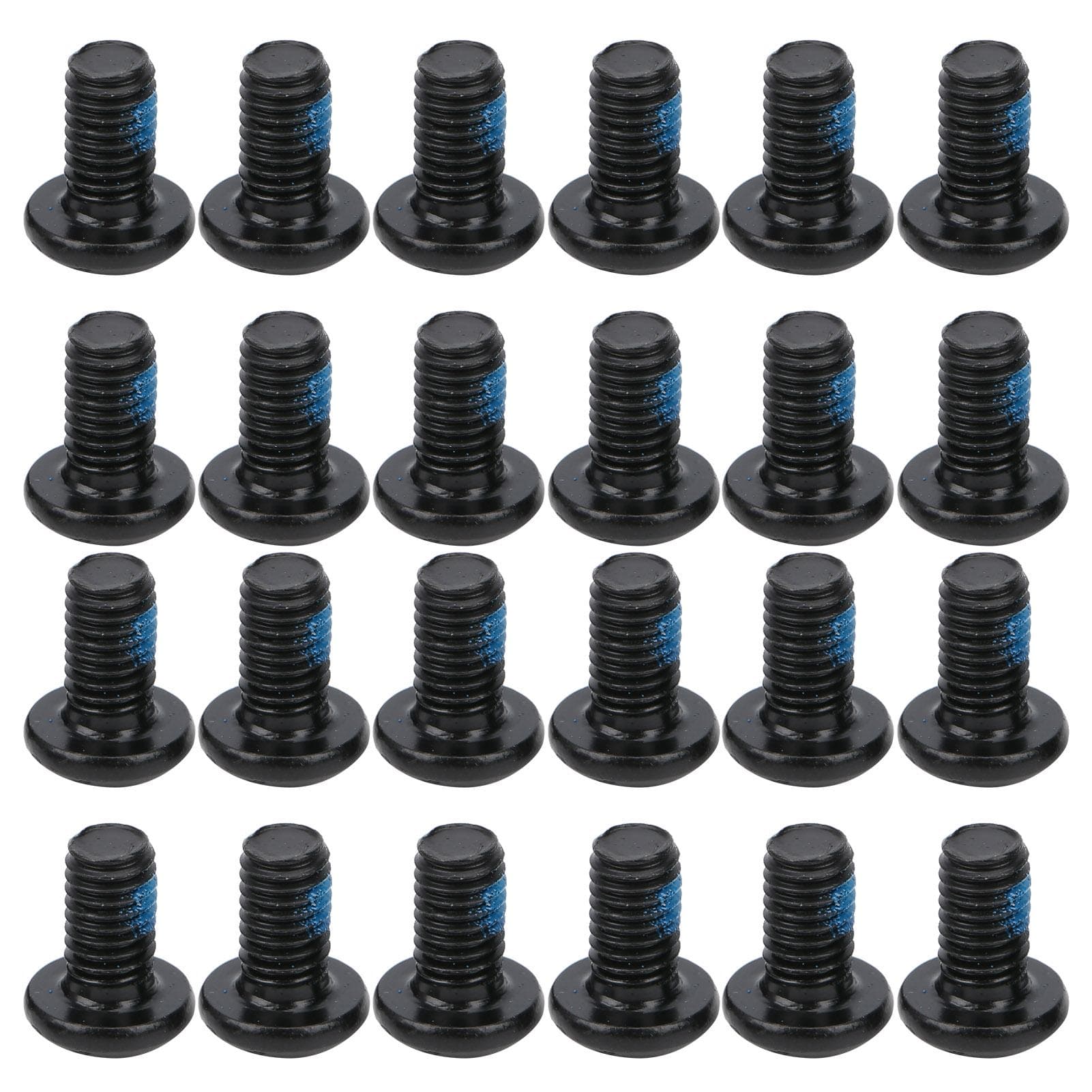24pcs ZTTO Bicycle Disc Brake Screws T25 Colorful Bolts M5x10mm0.4in Steel Wear ResistanceRed