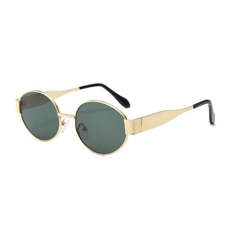 Retro Oval Sunglasses for Women Men Trendy UV400 Protection Classic Shades Fashion Sun Glasses