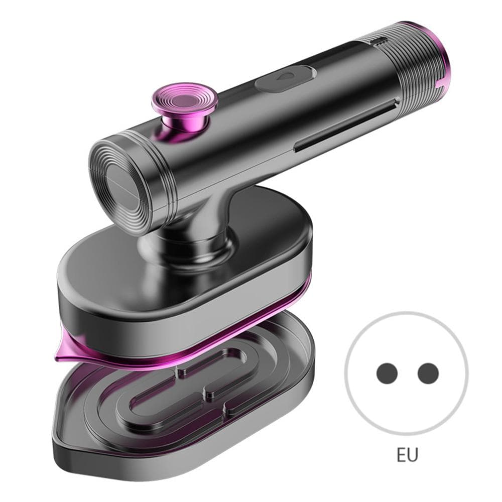 Portable Iron Steamer for Clothes 40W 90 Degrees Foldable Garment Steamers 60ml Water Tank 20 EU Plug purple/grey