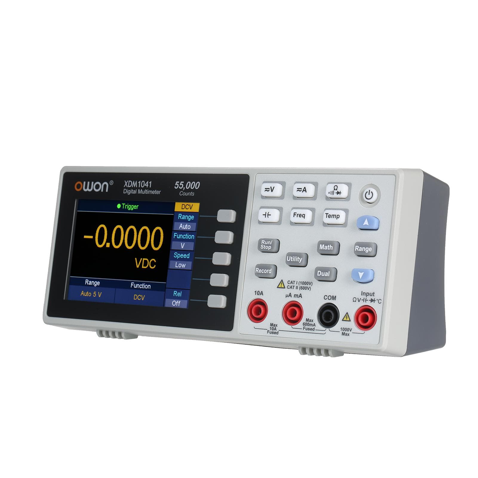 Owon 55,000 Counts Digital Multimeter High Accuracy Universal Meter with 3.5-inch TFT LCD Screen EU Plug white