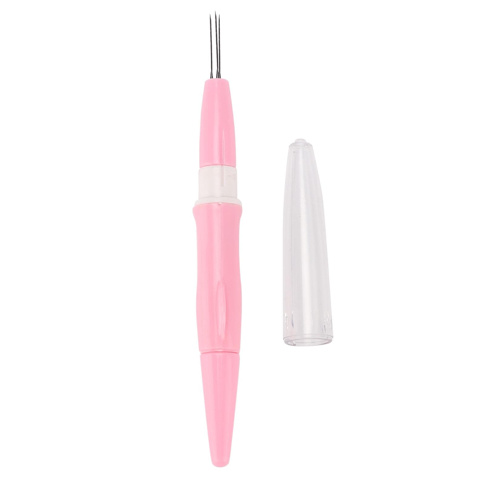 3?Needle Felting Pen Comfortable Feel Felt Poke Needle for Household Use DIY StuffPink pink