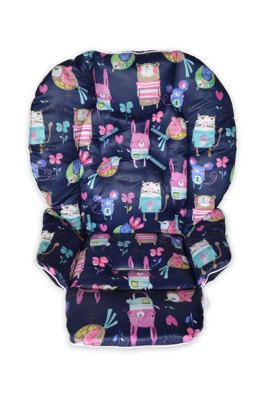 Chicco Polly highchair waterproof cover with pattern, water-repellent highchair insert one size
