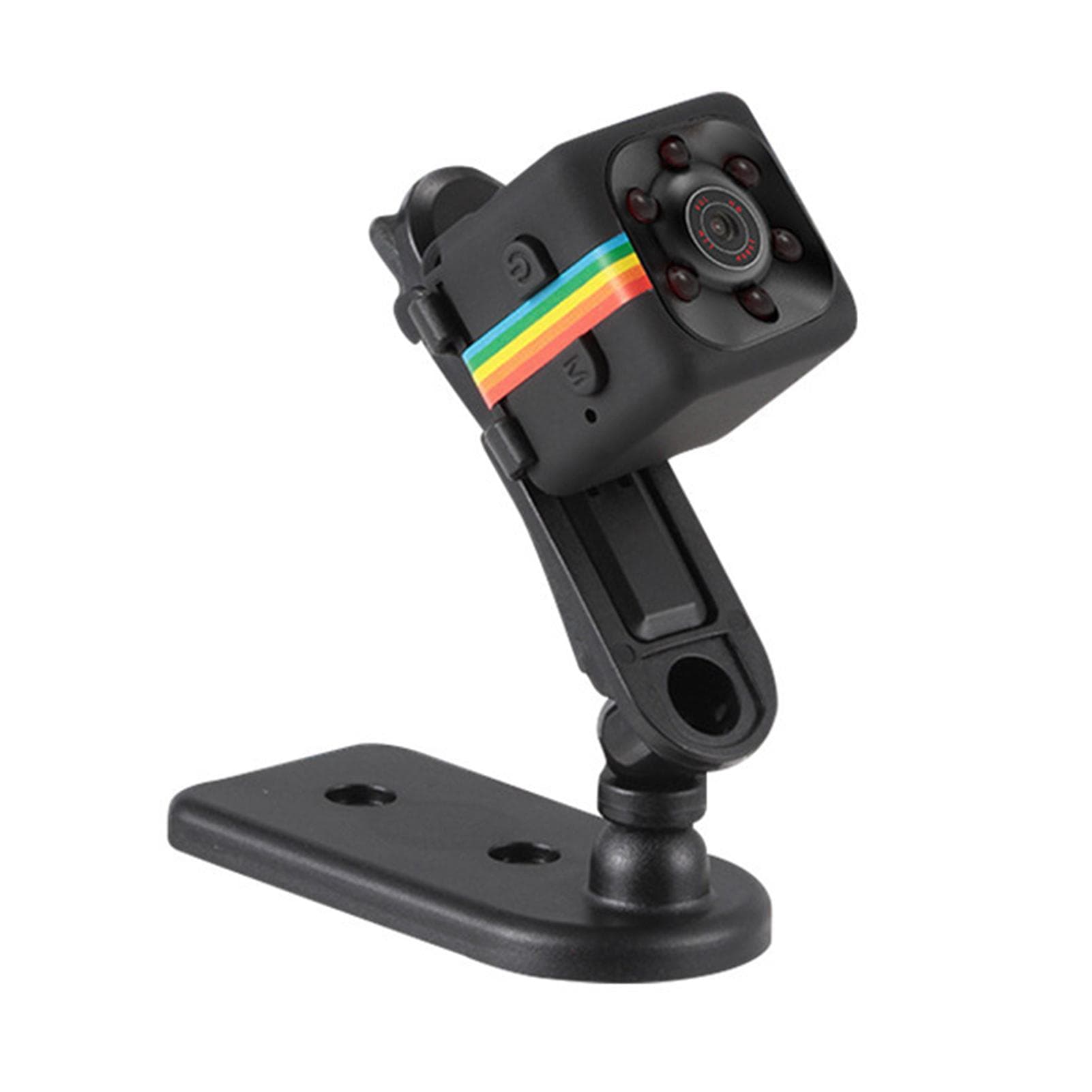 Mini SQ11 1080P HD Sports DV Camera Portable Night Vision with Motion Detection Wide Angle for Home Office black