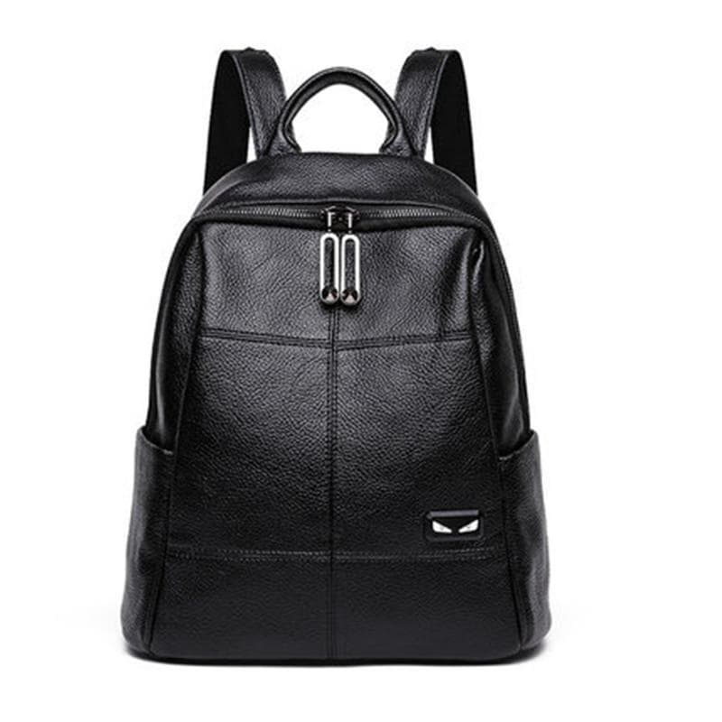 Spring and Summer Backpacks for Women, Large Capacity, Fashionable Korean Version, Versatile Soft Leather Travel Ladies' Backpacks