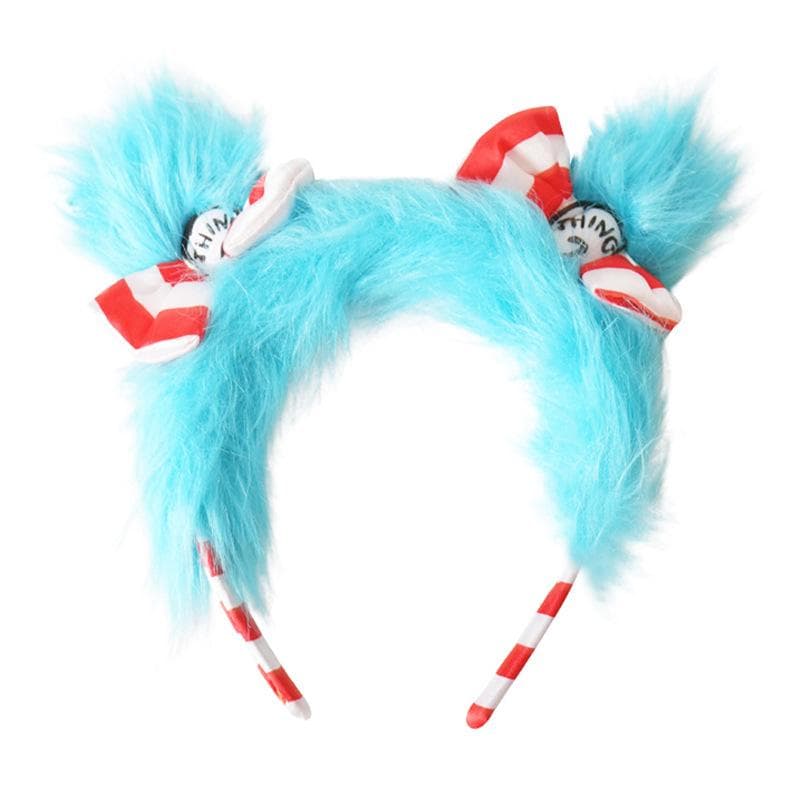 Dr. Seuss Bow Headdress & Hairpin Set for Cosplay. blue