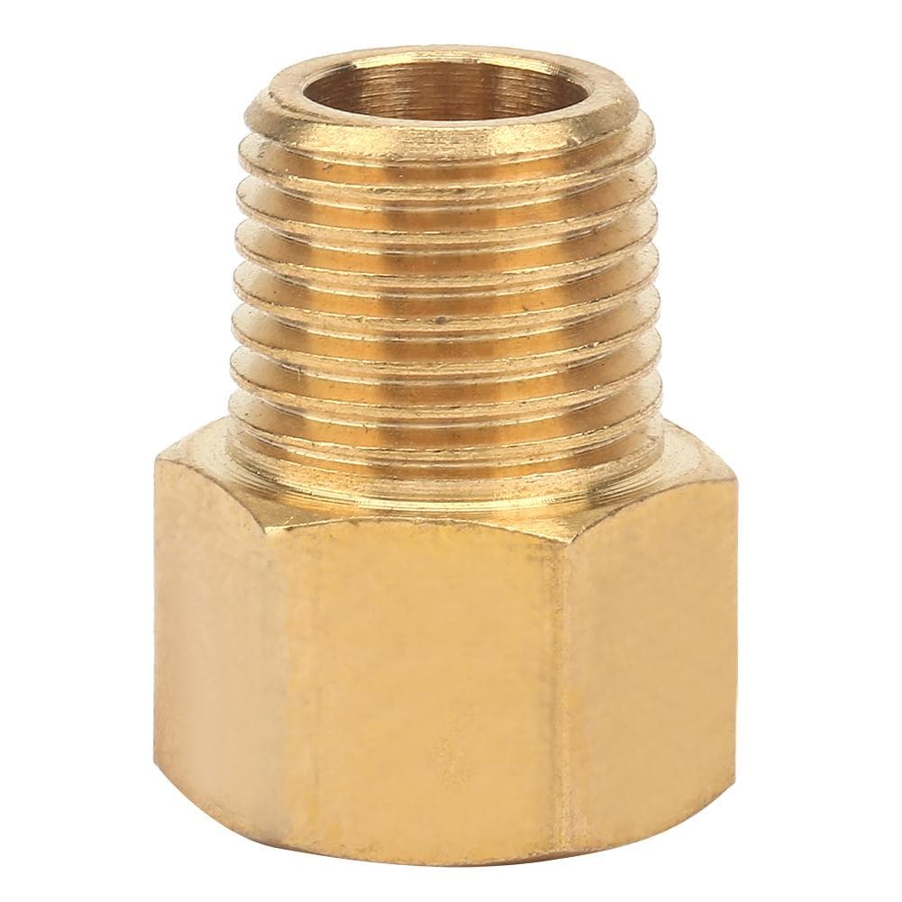 Brass Pipe Fitting Adapter for Pressure Gauge 14 BSPT Male to 14 NPT Female