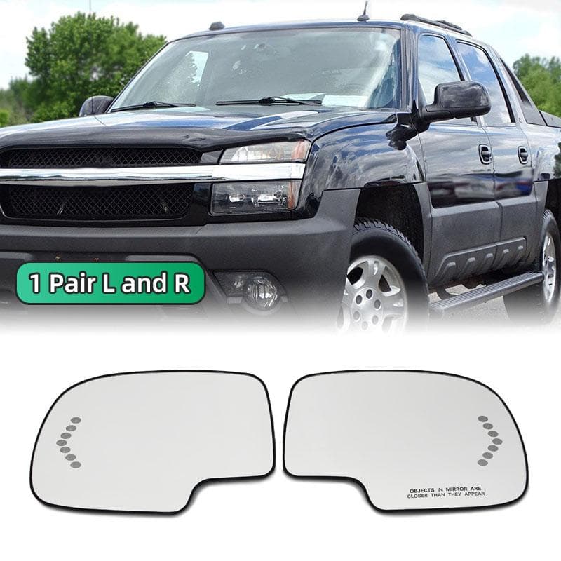 Side Heated Wing Mirror Glass Wide Angle Rearview Mirror For Chevy Chevrolet Avalanche Silverado Suburban Tahoe 1500 3500