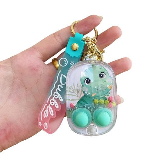 Game Console Keychain Mini Portable Cartoon Print Mermaid Water Cooler Keyring Bell Decor Children H