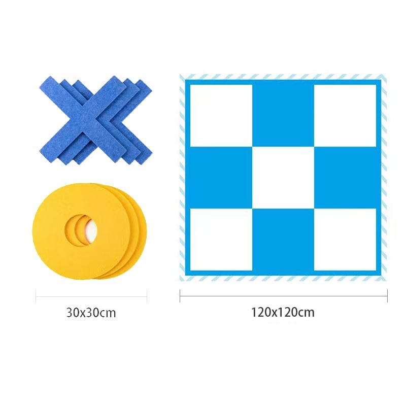 Racing Three Chess Outdoor Games Sports Toy Relay Race Double Chess Team Building Team Collaboration Speed Intelligence Children blue