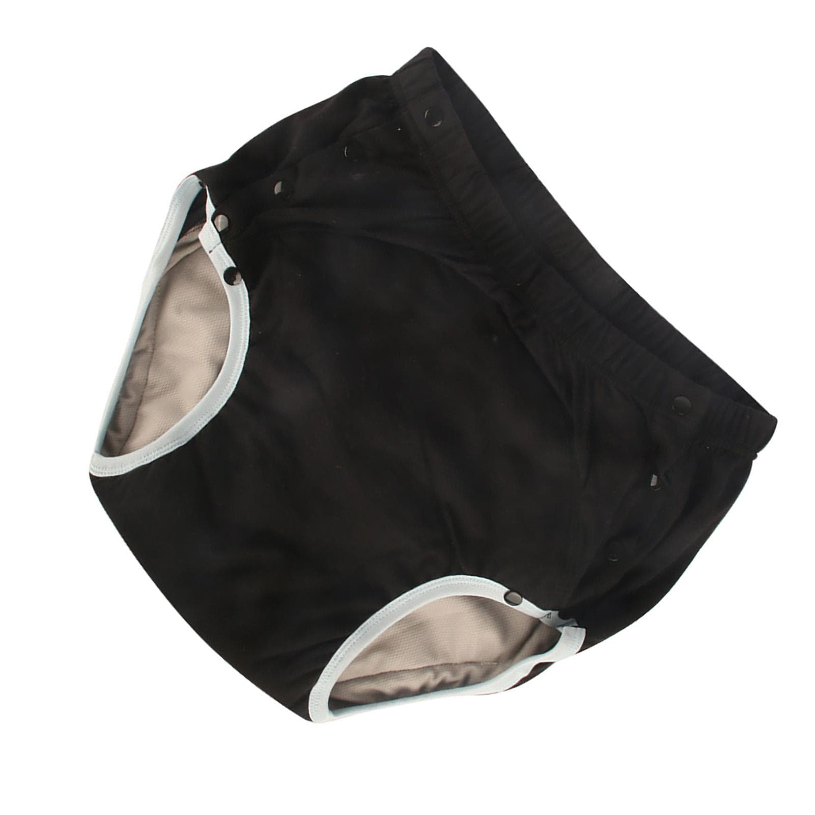 Adult Incontinence Pants for Leakage Cotton Breathable Reusable Urine Absorbing Underpants L Orange black