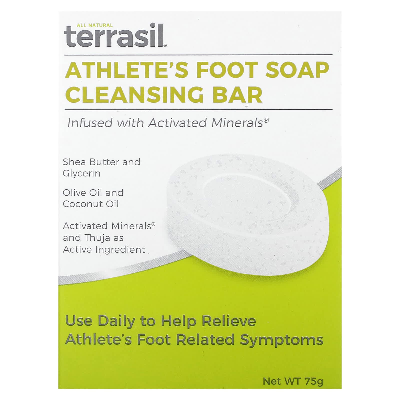 Terrasil, Ingredients-Free Soap Cleansing Bar, 75 g