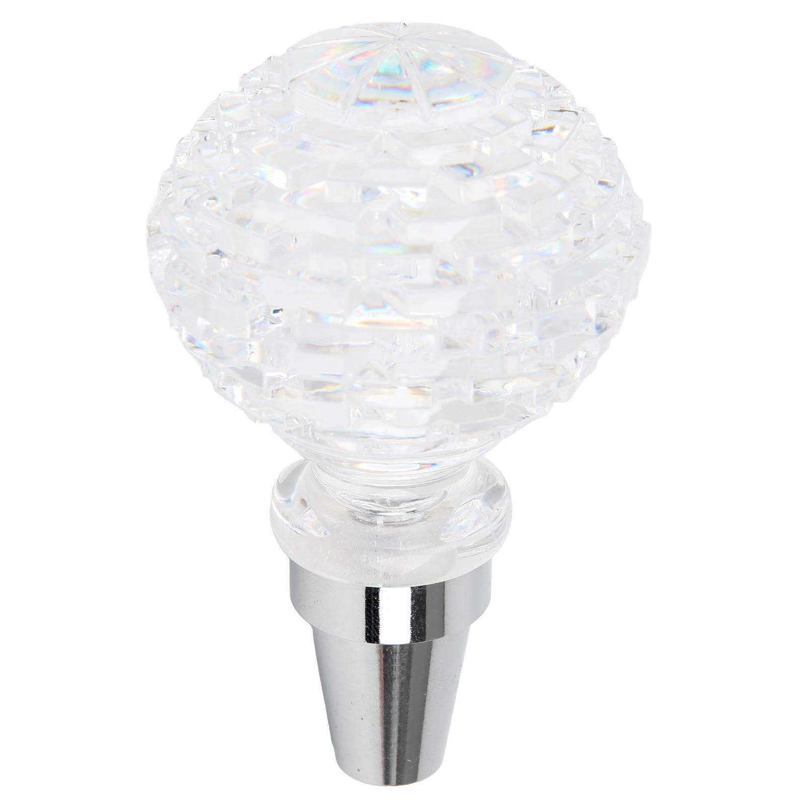 Crystal Gear Shift Lever Knob Ball Shape Universal for Manual Transmission Car with 3 AdaptersType