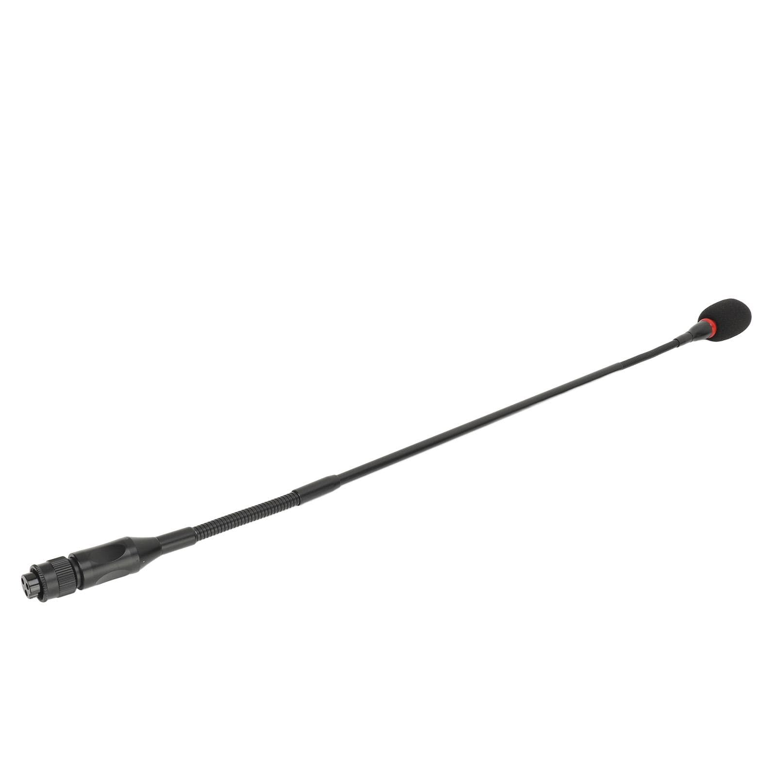 23.2in Gooseneck Condenser Microphone 3 Pin Straight Plug in Flexible Aluminum Alloy Gooseneck