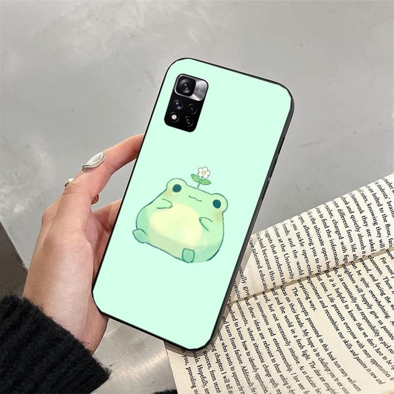 Cartoon Frog Phone Case For iPhone Samsung Galaxy Redmi Xiaomi Oppo OnePlus Note S A 7 8 9 10 11 12 13 14 20 21 22 23 53 54 Pro Max Plus Ultra iPhone 11