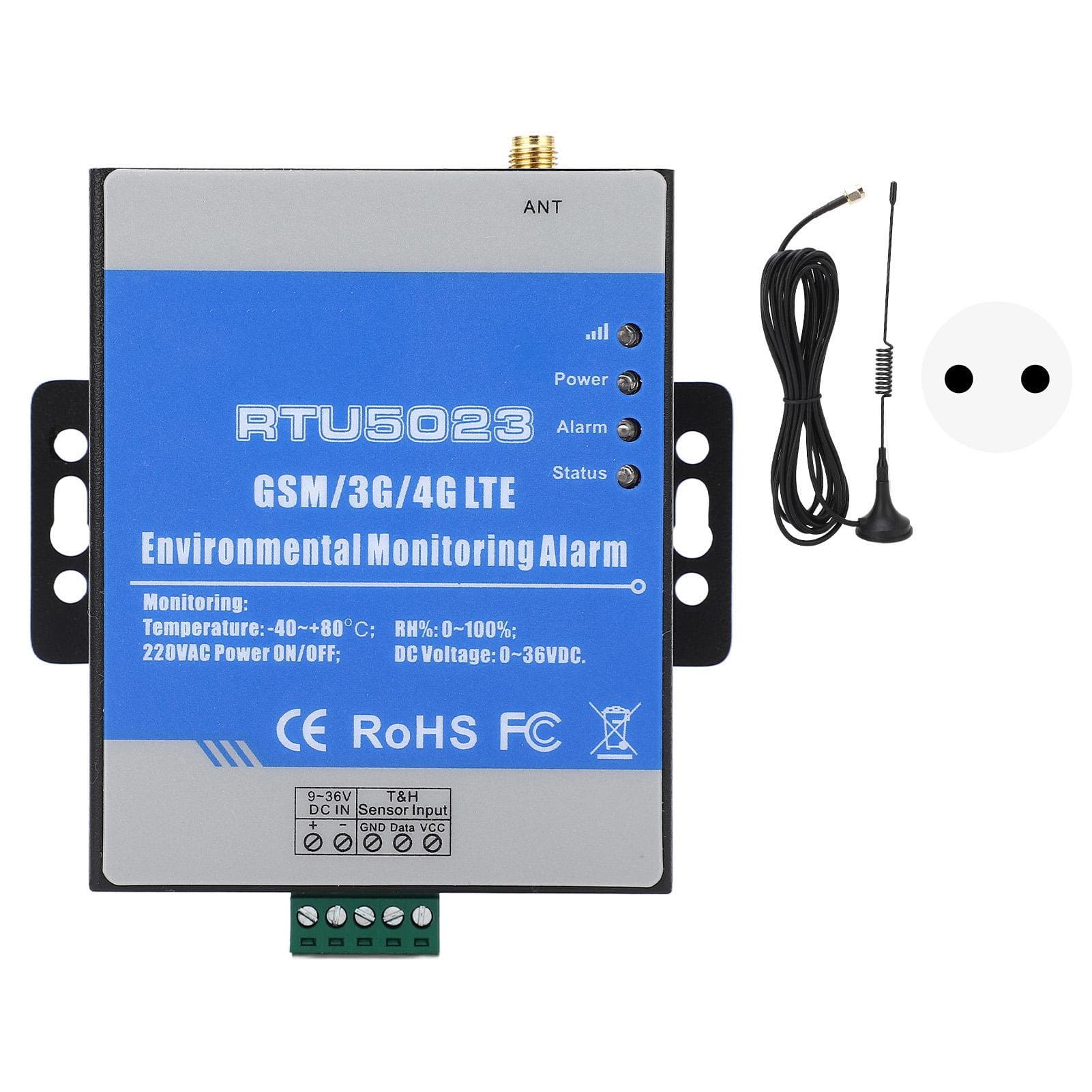 RTU5023 GSM 3G 4G LTE Environment Alarm 0?36V Temperature Humidity Power Off Detector for Home