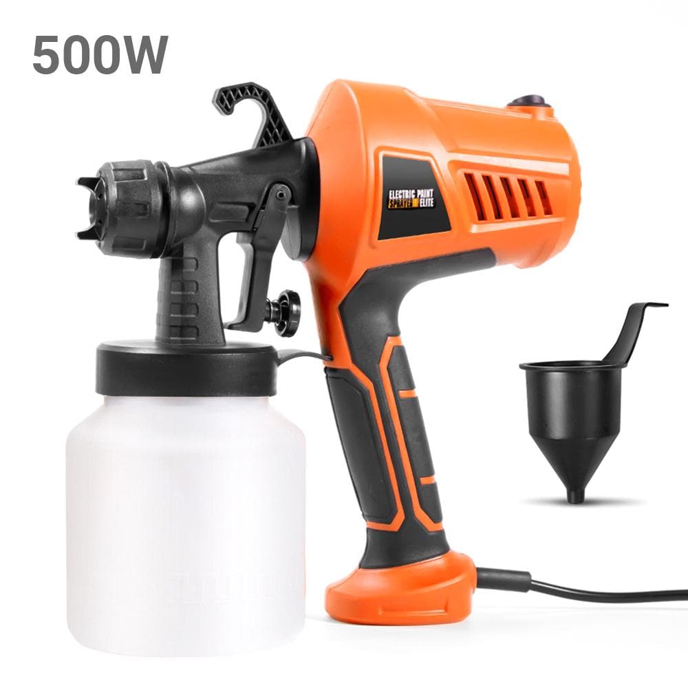 500W Paint Sprayer Portable Electric Sprayer Gun Detachable Airbrush Paint Spraying Tool with 800ml EU Plug orange