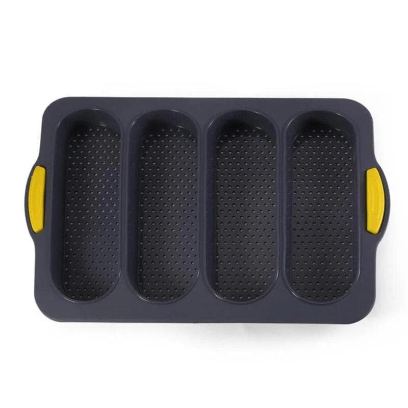 Baking Mold Restaurant Bread Food Mould Grade Baguette Bake Tray Silicone Anti-scalding Non-stick Oven Tool Kitchen Accessories black