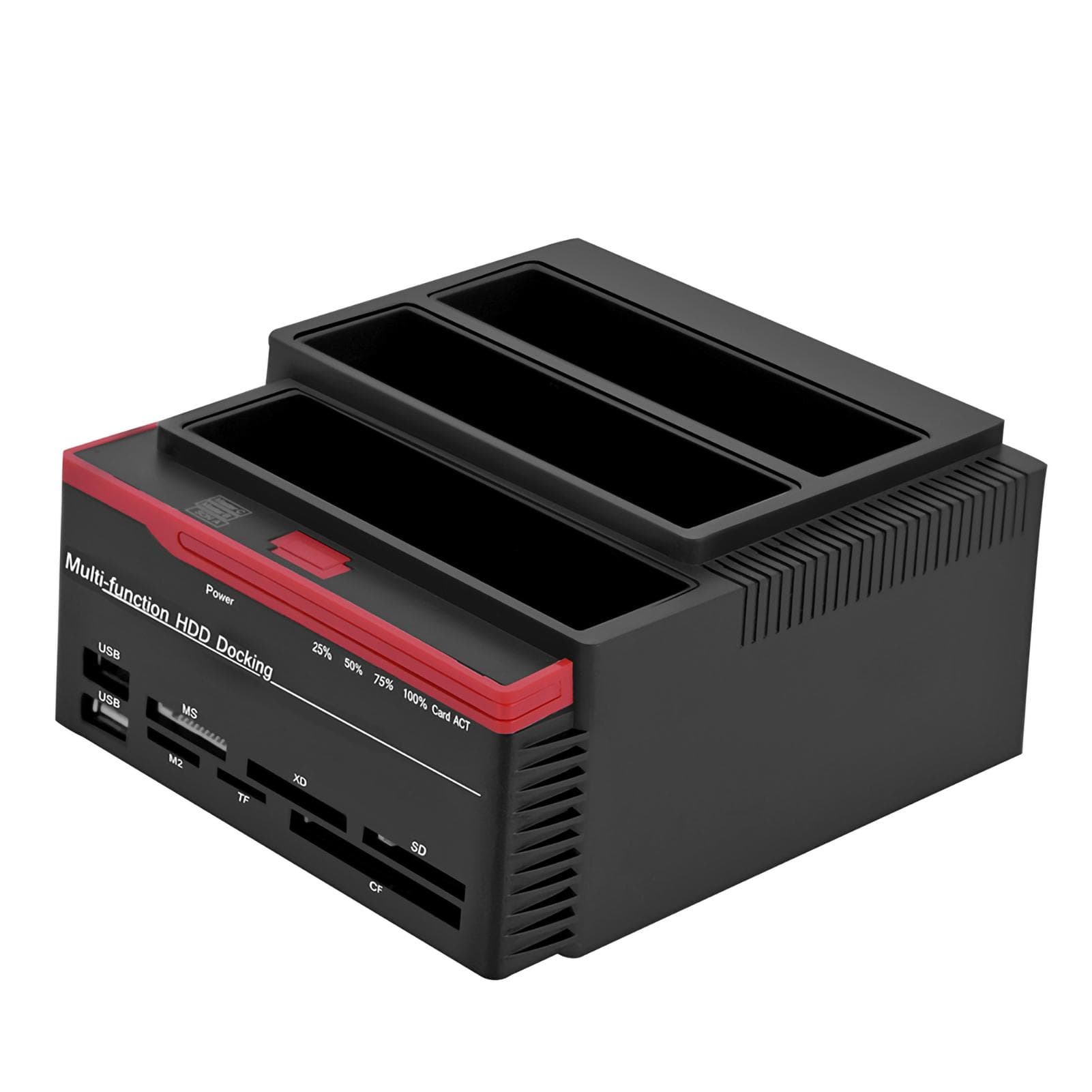2.5inch 3.5inch DualBay USB3.0 SAta IDE HDD Docking Station Offline Clone HUB Reader US Plug