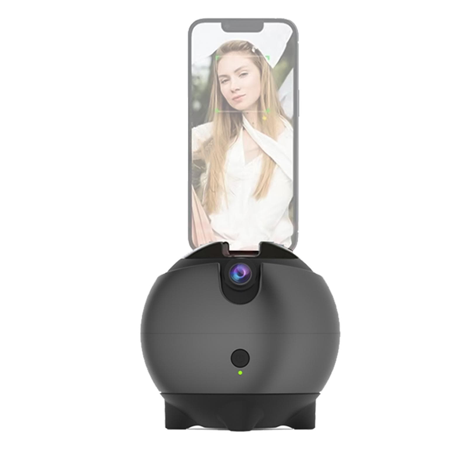 AI Auto Face Tracking Gimbal Stabilizer for Smartphone Desktop Selfie Stabilizer for Phone Robot dark gray