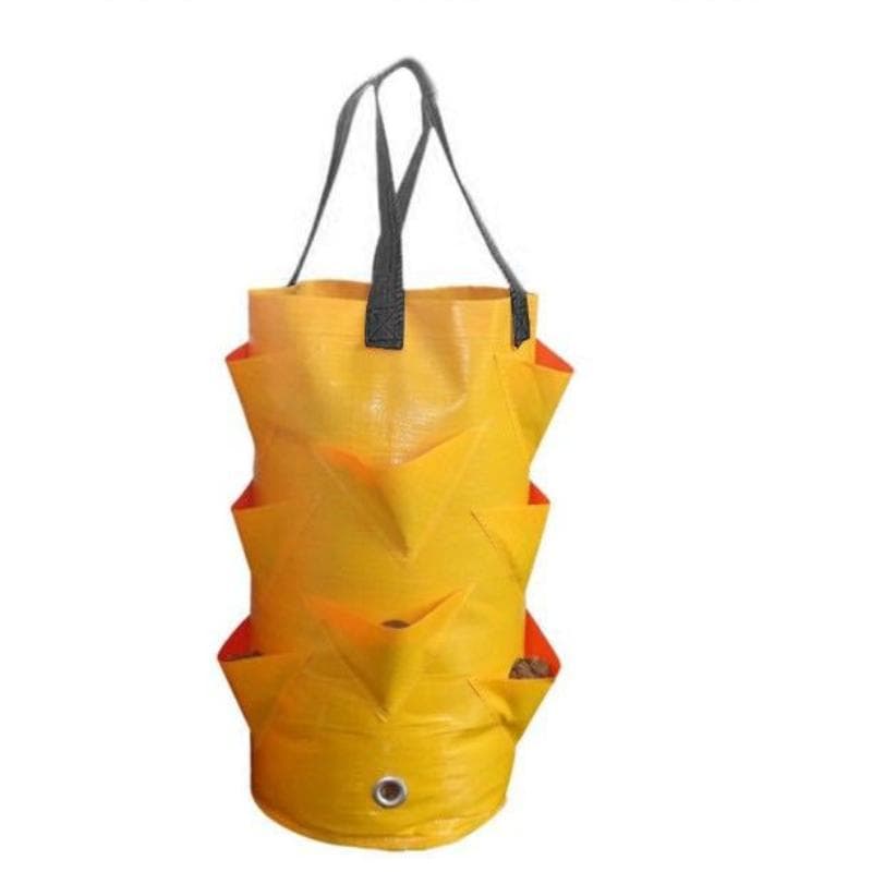 Potato Bags Planter Gardening Breathable Strawberry Planter Vegetable Planting Pouch with Handles yellow