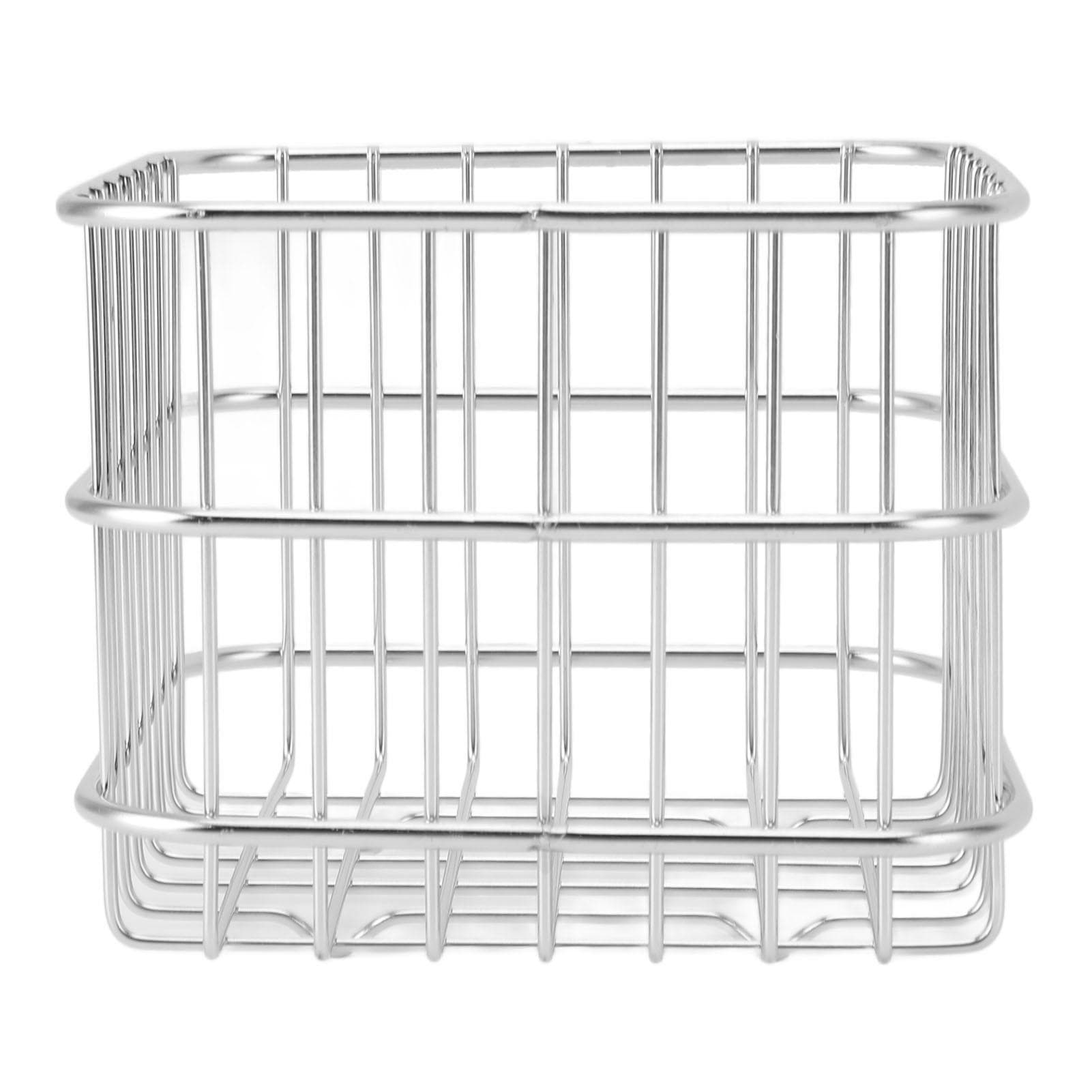 Fruit Basket 304 Stainless Steel Storage Basket Kitchen Counter Fruit Vegetable Organizer Drainer