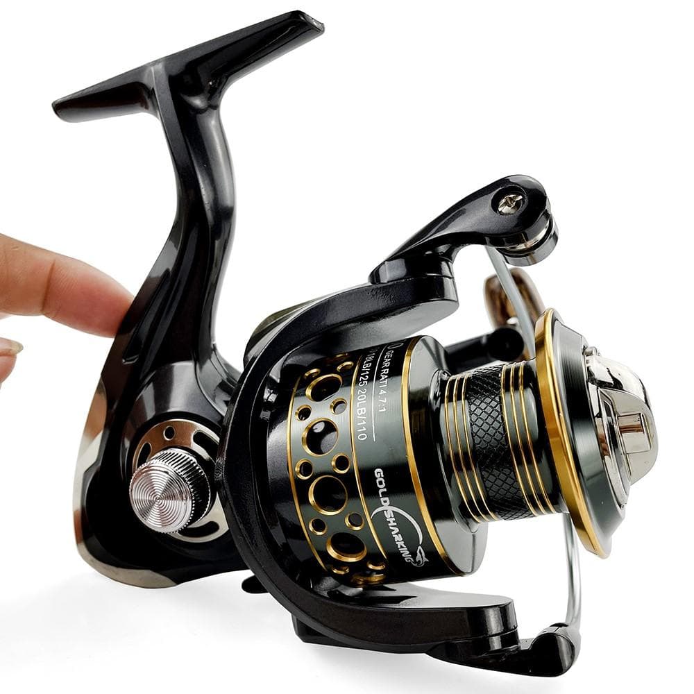 Spinning Reel 2000 - 7000 Ultralight Max Drag 12kg 5.2:1/4.7:1 Surfcasting Fishing Reel Spin Saltwater Jigging Reels 3000 black
