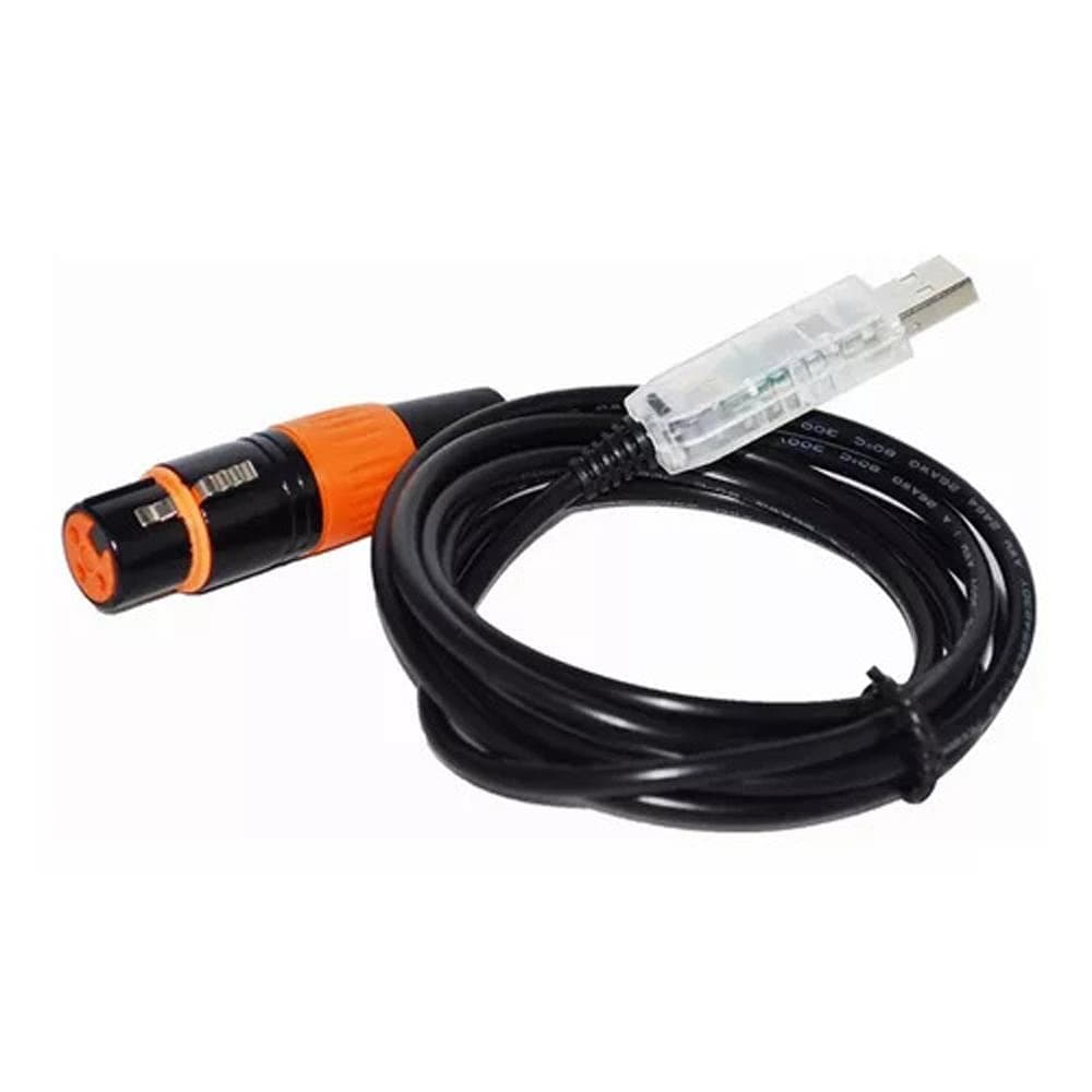USB Male to XLR 3 Pin Female Adapter Cable USB DMX512 Interface Adapter Cable with Built-in FTDI 3 Meters