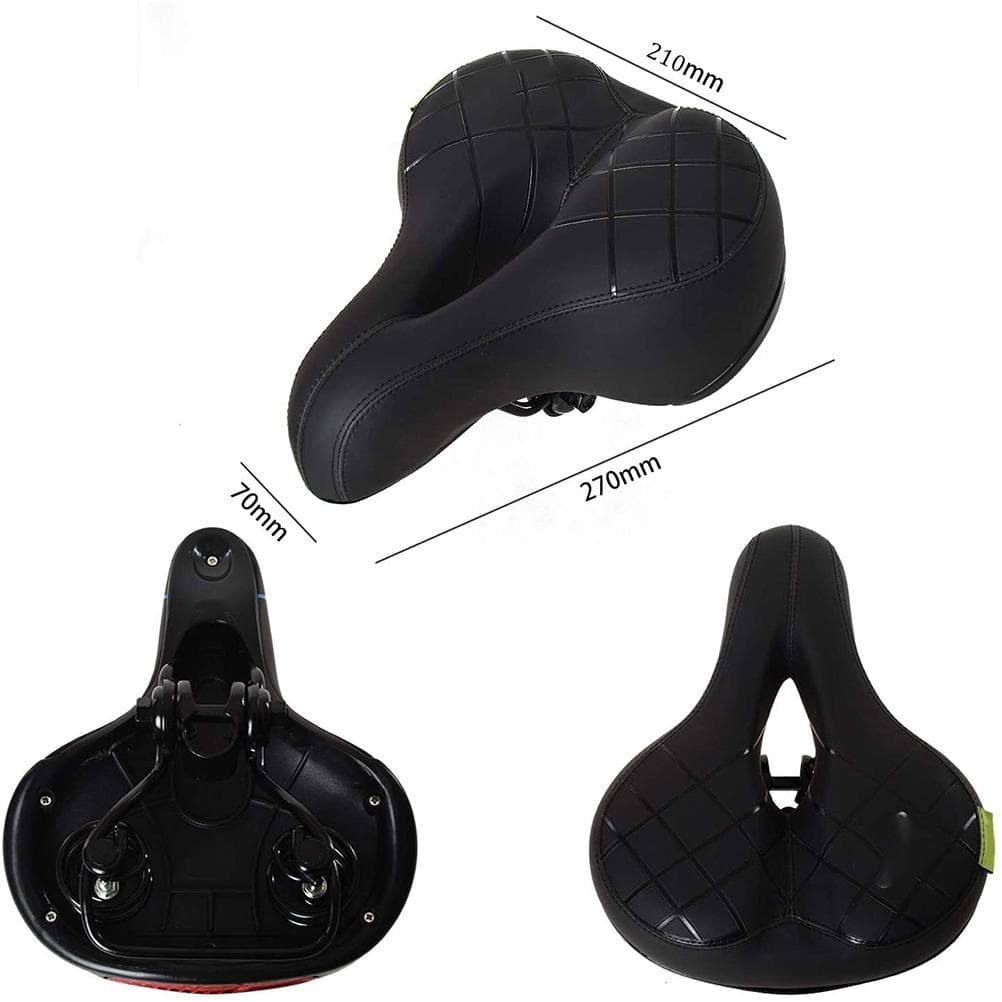 Wide Soft Bike Seat Cushion Shockproof Design Big Bum Extra Comfort Bike Saddle Fits MTB Mountain