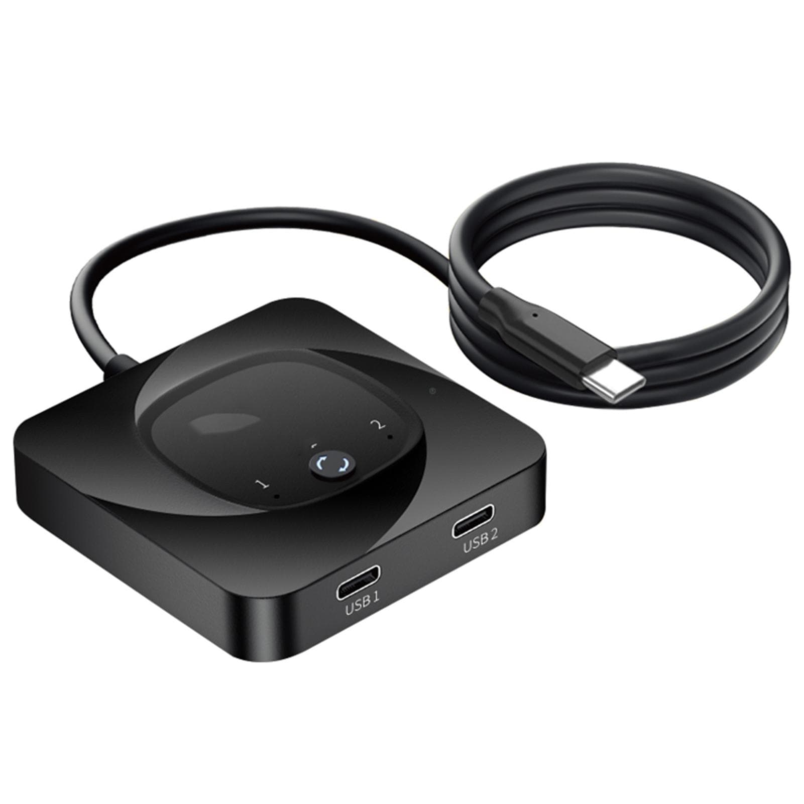 USB-C Bidirectional Switcher USB C Switcher 2 Computers USB C KVM Switch 8K@60Hz Support HDR 10Gbps black