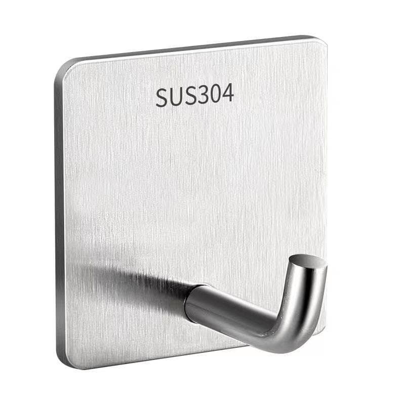 1pc Stainless Steel Wall Hook Wall Mounted Towel Rack Multipurpose Hanger For Towel Clothes Coat Key Bathroom Accessories 1pc