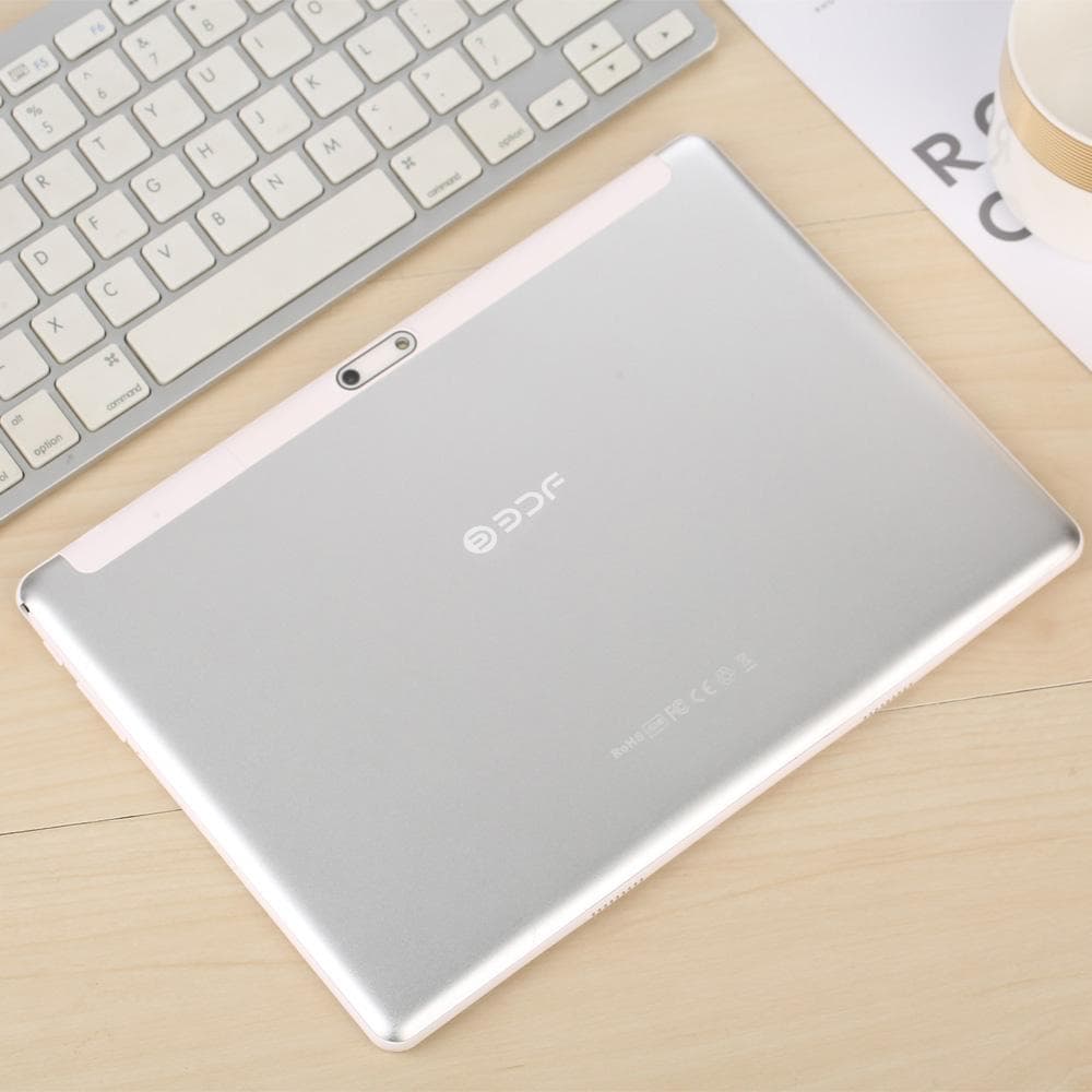 2025 New BDF 10.1 Inch Android13 Tablet Pc Google Play Dual Camera Octa Core Dual SIM Phone Call Tablets WiFi 8GB RAM 64GB ROM Tab add Cover Case silver