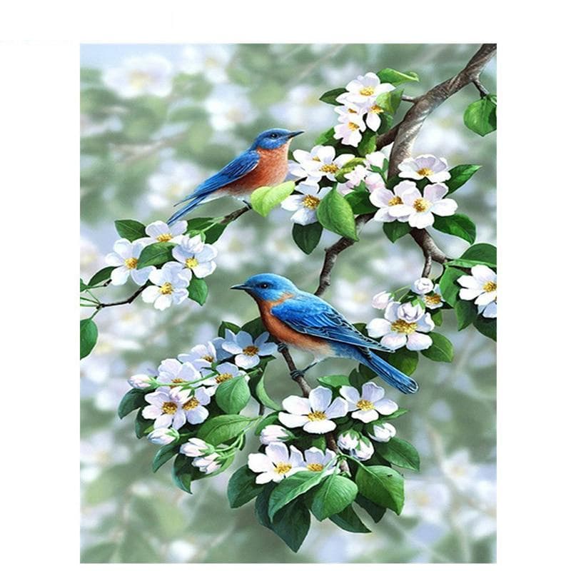 5D DIY Diamond Painting Bird Flower Embroidery Cross Stitch Animal 5D Home Decor Handmade 20X30CM