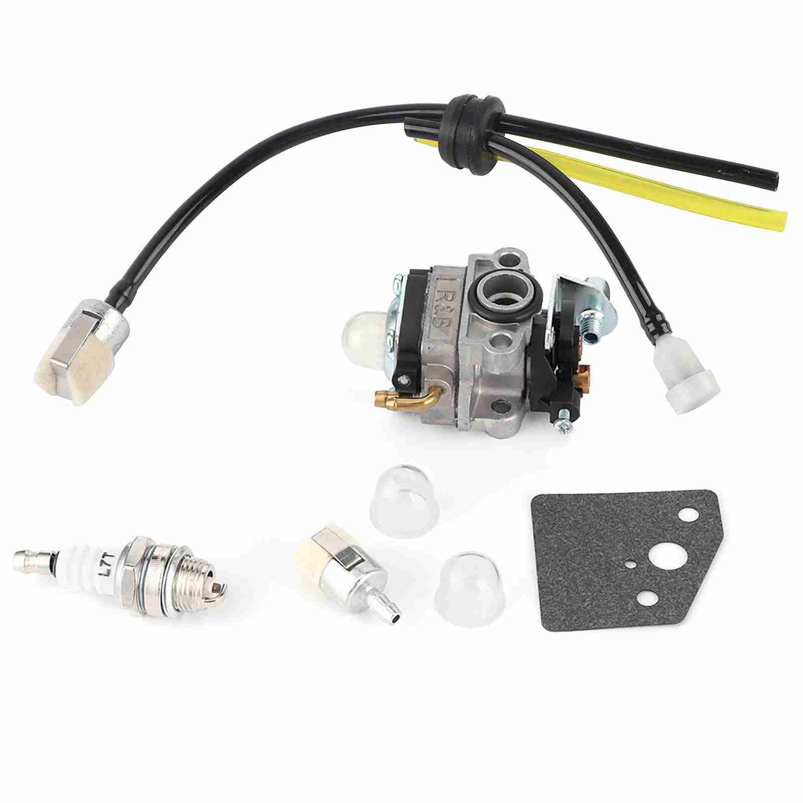 Carburetor Carb Fuel Line Kit Fit for GX31 GX22 FG100 Little Wonder Mantis Tiller 16100?ZM5?80