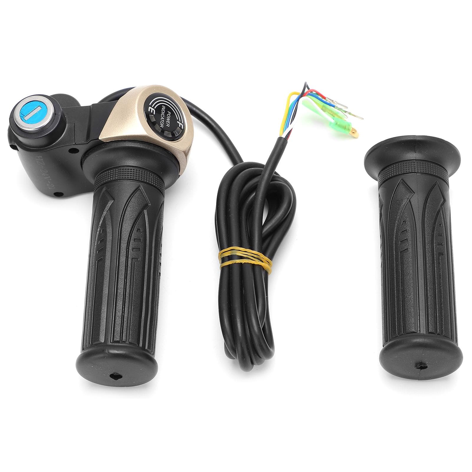 24V Electric Bike Throttle Grip with LED Display Waterproof Electric Scooter Throttle Handle