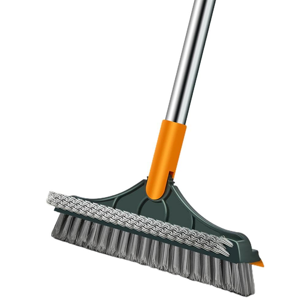 3 in 1 Floor Scrub Brush with Long Handle 120 degrees Rotating Shower Floor Scrubber Household Cleaning