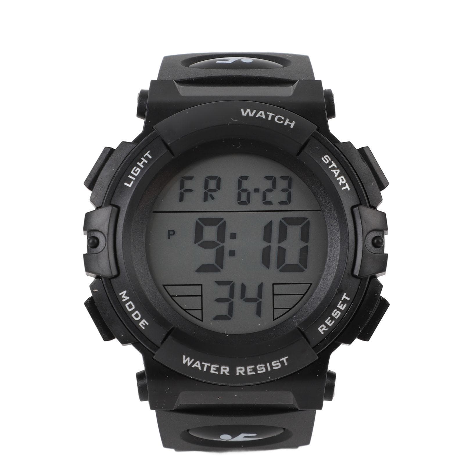 Men Digital Watch with Calendar and Alarm Clock Waterproof Nightlight Electronic Sports Watch for black
