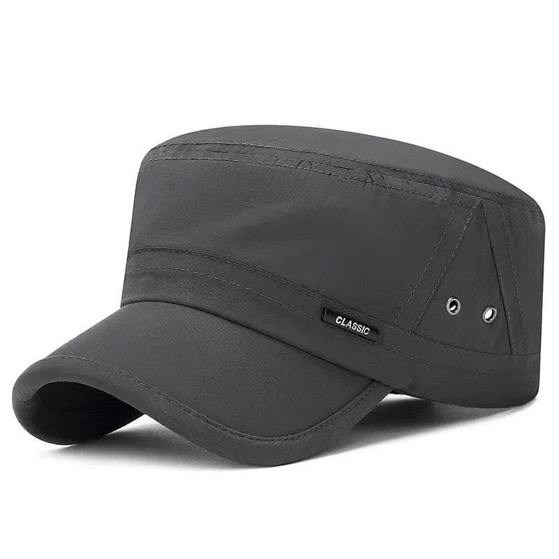 New Men's Hats For Summer, Quick-Drying, Breathable, Flat Caps, Spring And Summer, Sunshade Hats, Light And Breathable Caps One Size gray