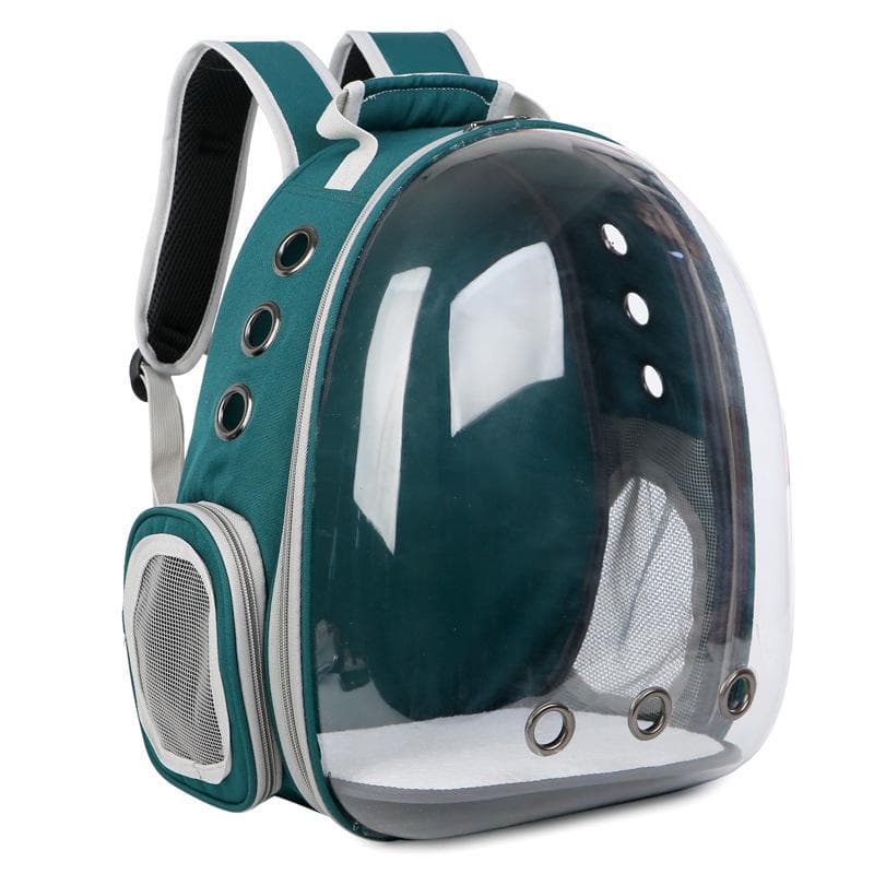 Cat Carrier Bags Breathable Pet Carriers Small Dog Cat Backpack Travel Space Capsule Cage Pet Transport Bag Carrying for Cats green