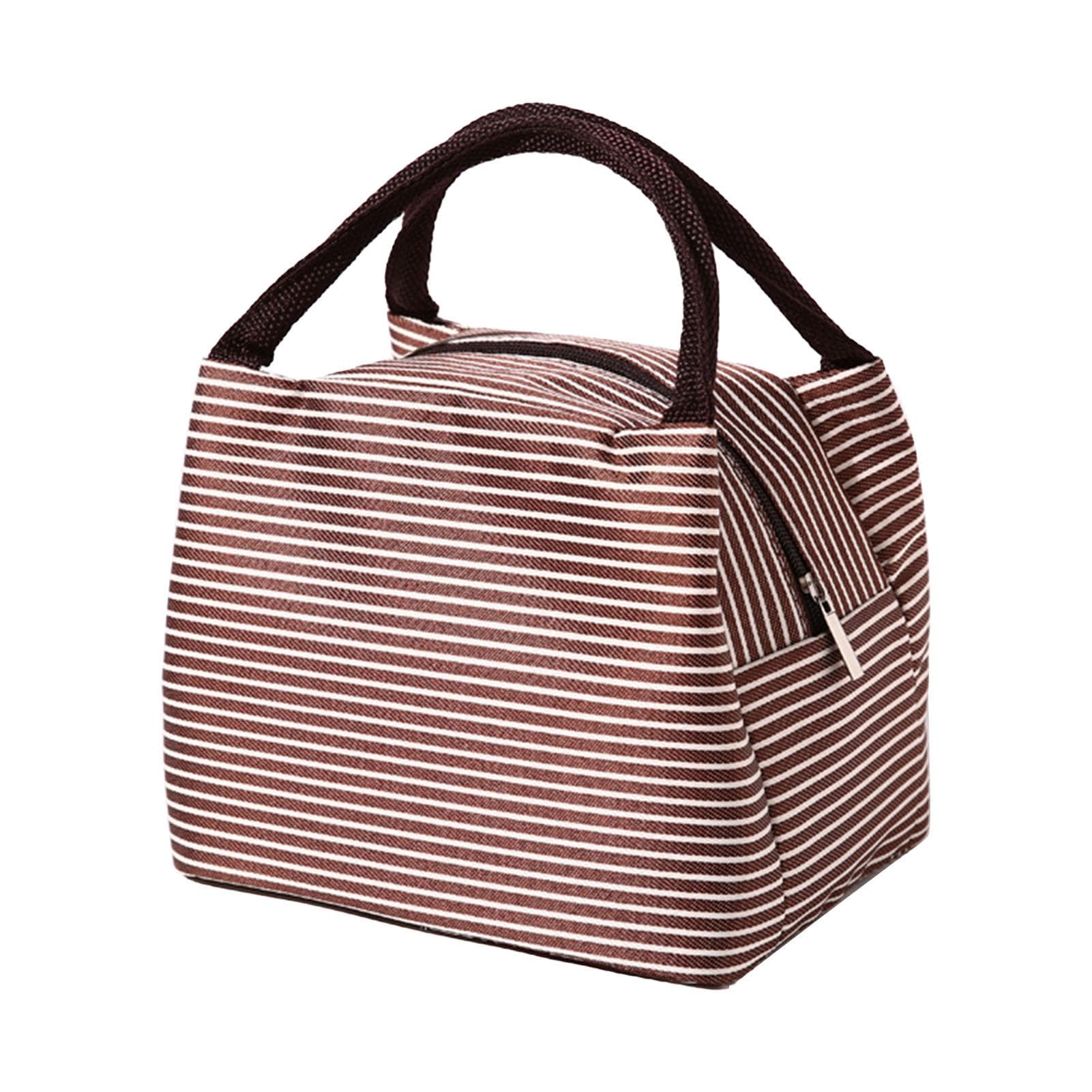 Insulated Lunch Bag for Men Women Oxford Cloth Aluminum Foil Waterproof Portable Bento Box