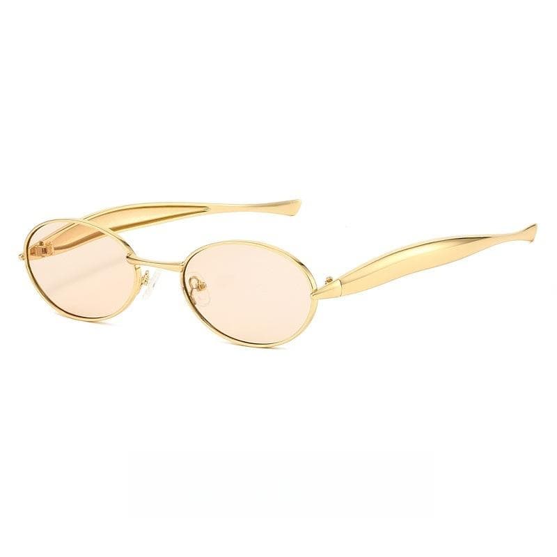 1PC new sardine mirror legs sunglasses Women high fashion oval glasses European American style unisex