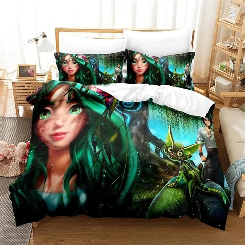 3D Printed Mavka The Forest Song Bedding Sets exquisite bed supplies set duvet cover bed comforter set luxury birthday gift AU Single 140x210cm