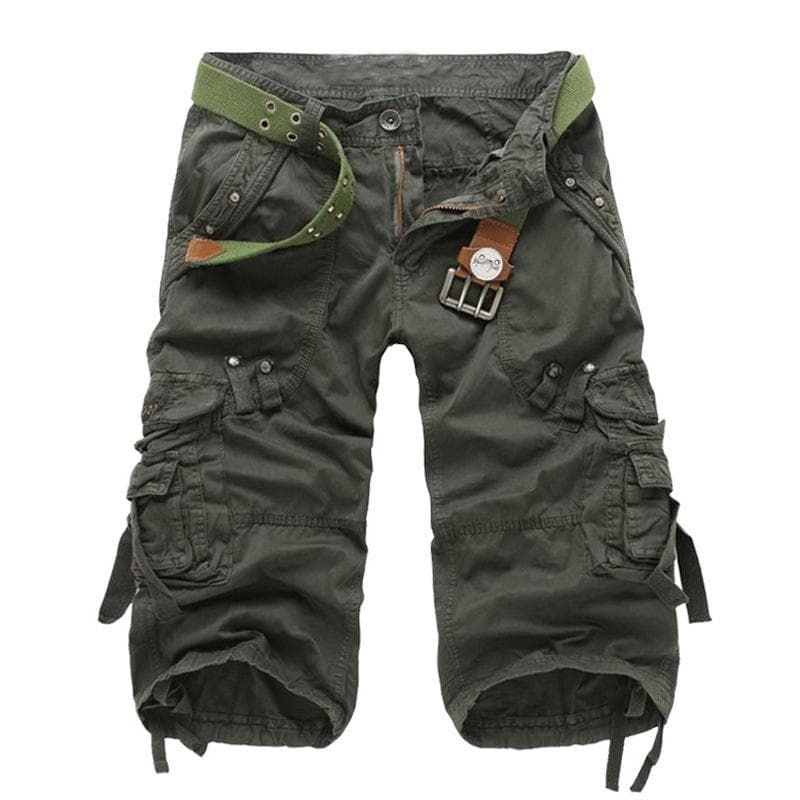 5 Colors Plus Size Summer Camouflage Loose Cargo Shorts Men Camouflage Summer Shorts 28-38 32 army green