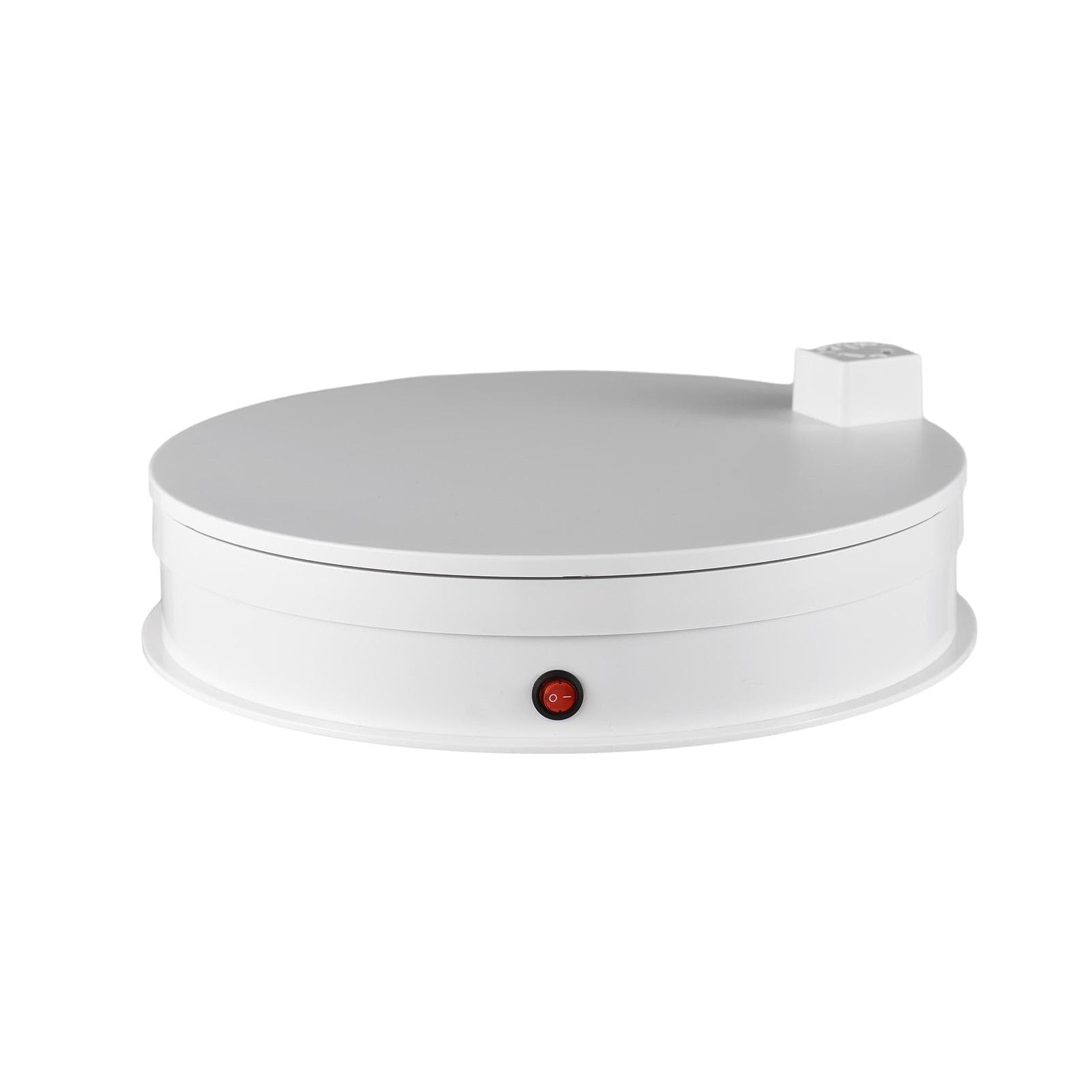 30cm Motorized Rotating Display Stand Rotating Turntable 60kg/132lbs Load Capacity 360 degrees Rotatable EU Plug white