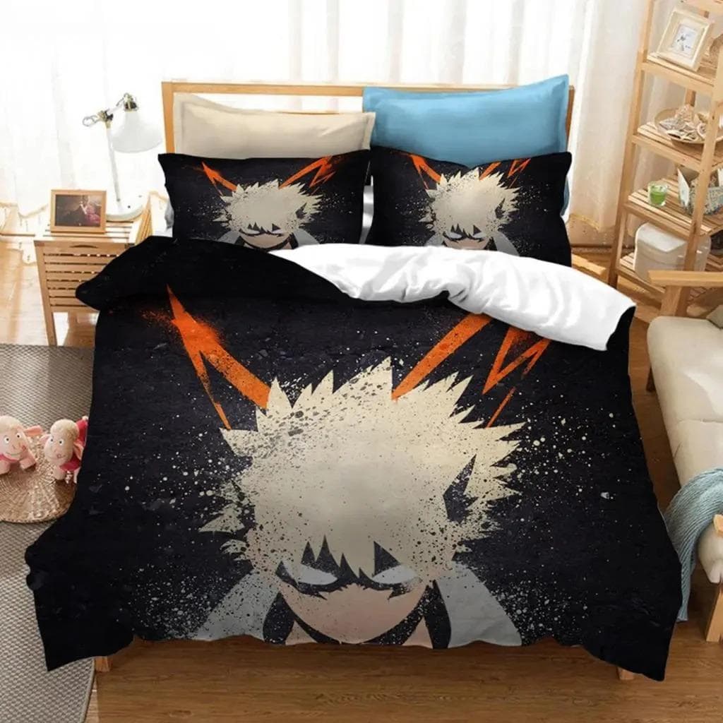 Anime My Hero Academia Bedding Set Boys Girls Twin Queen Size Duvet Cover Pillowcase Bed Kids Adult Fashion Homes Textileextile EU Single 135x200cm
