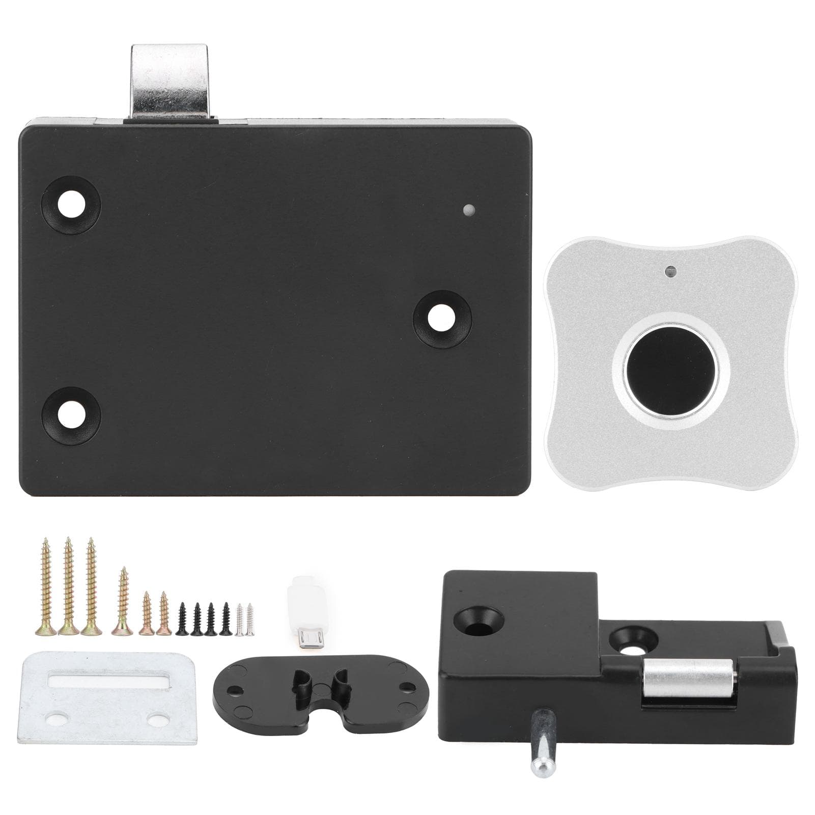 Home Smart Fingerprint Lock Aluminum Alloy Cabinet Electric Small Lock for Cabinet DrawerSquare