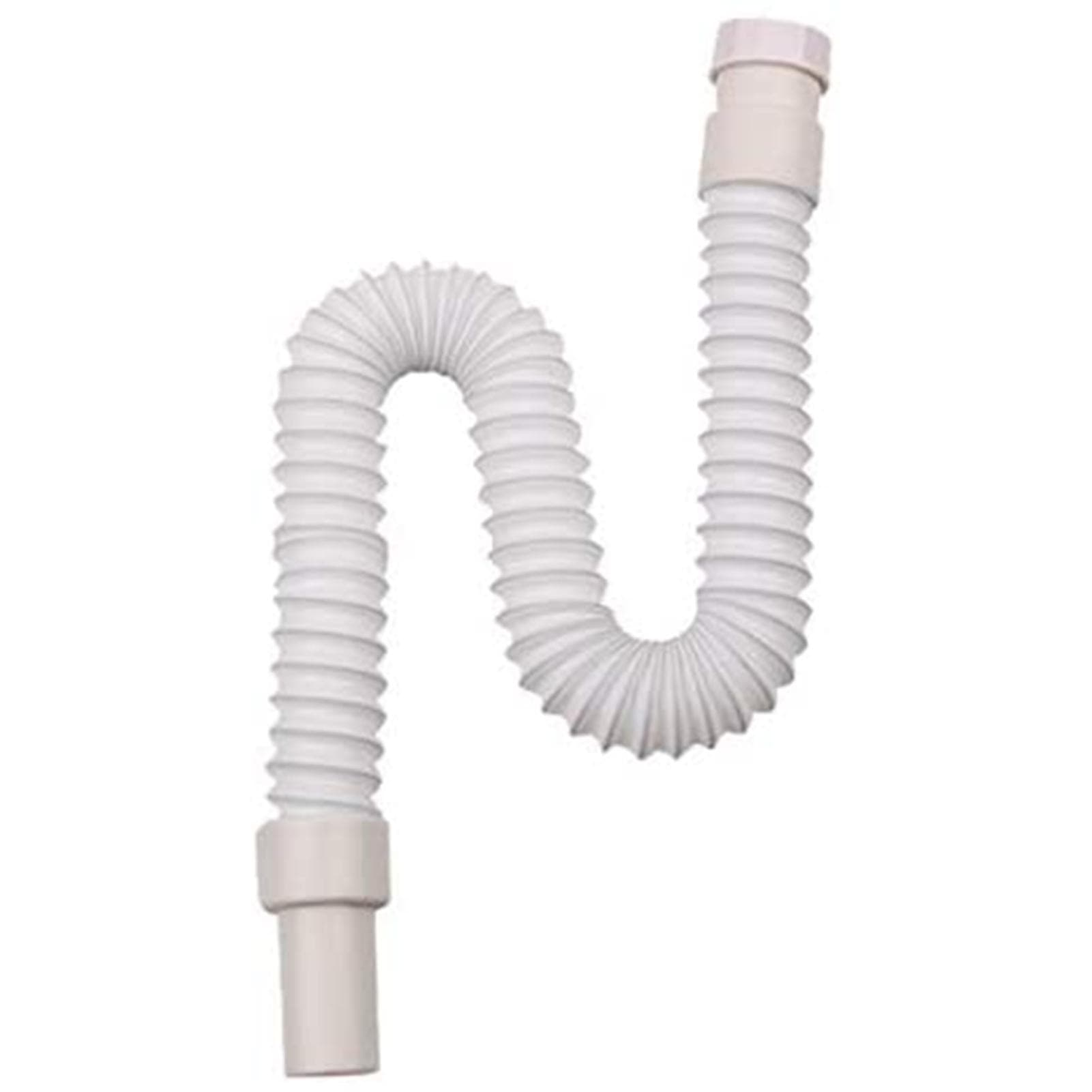 White 1-Pack Expandable Flexible Kitchen Sink Sewer Pipe Bathroom Drains Tube Wash Basin Plumbing Rainwater Down Spout Hose 36cm-79cm white