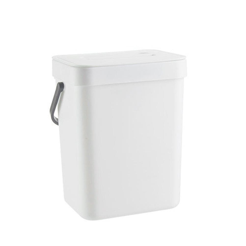Small Kitchen Compost Bin 3L Kitchen Waste Bin Household Countertop Container with Lid for Rubbish