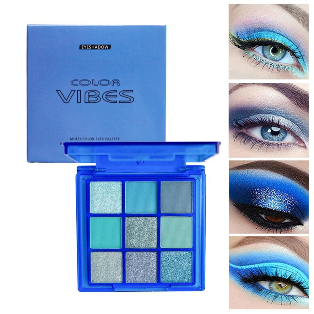 9-color Eye Shadow Sweatproof Waterproof Durable Not Easy To Fade Not Easy To Take Off Makeup Blue Cos Makeup #1