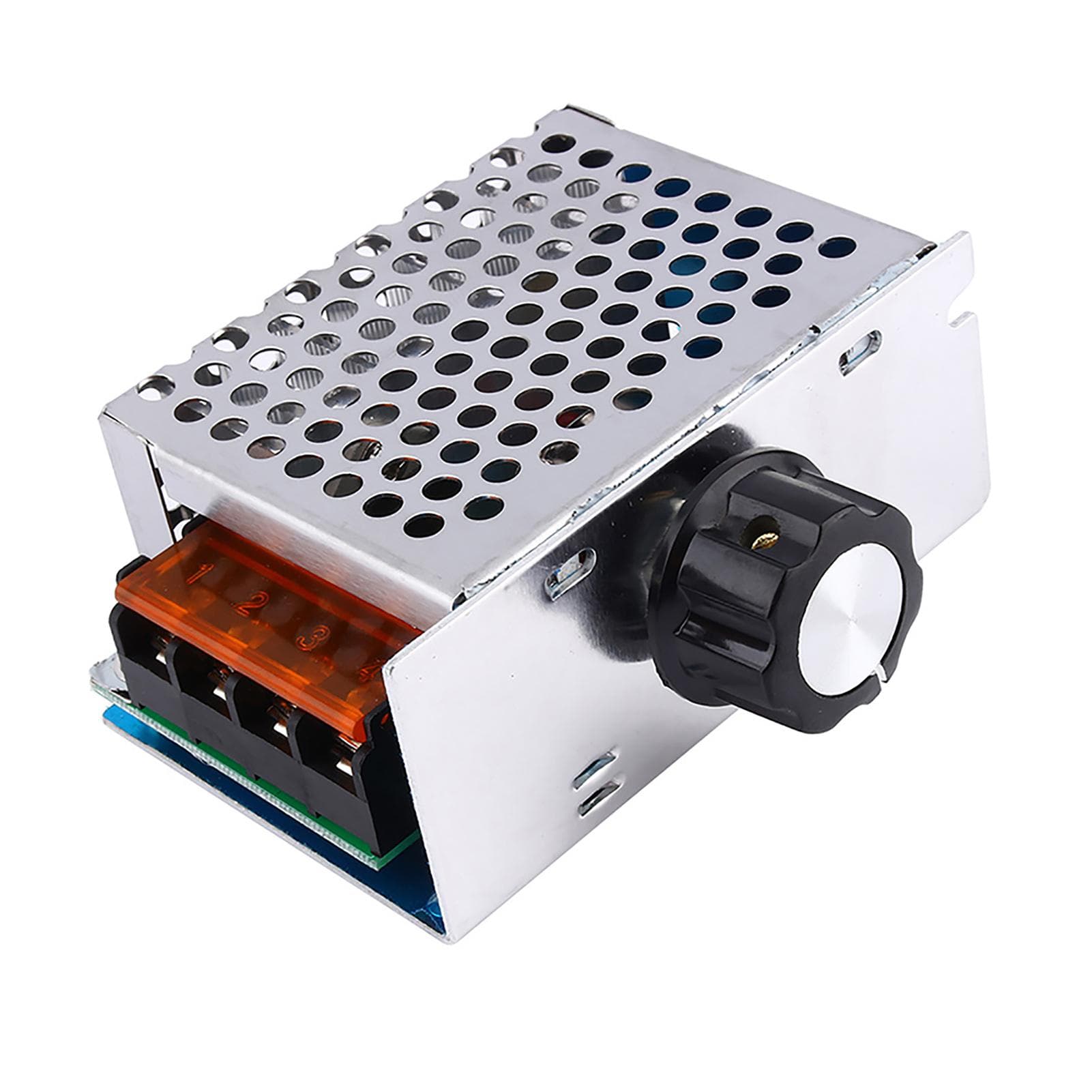 High Power 4000W AC 220V SCR Speed Controller Motor Electronic Voltage Regulator white