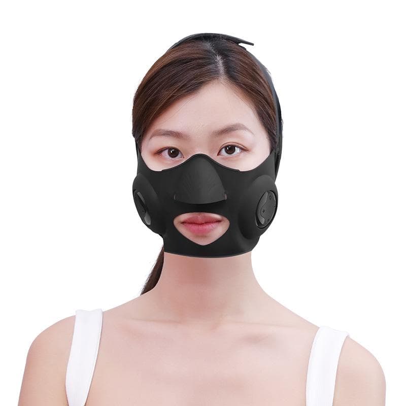 Face Massager Mask Lift Micro Current Electric V Face Meter Electric EMS Facial Care Beauty Meter black